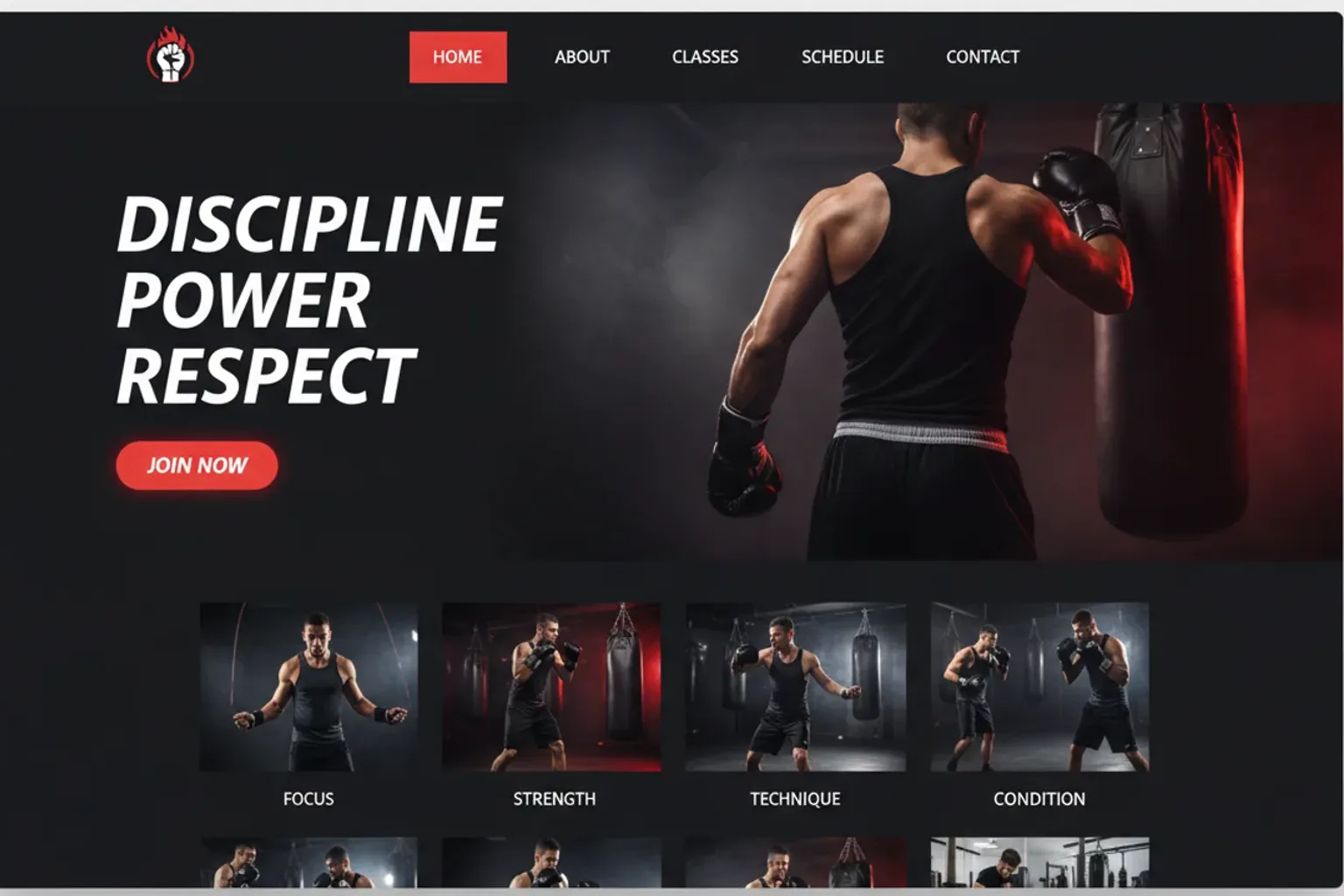 A published Boxing website built with ViralVault AI