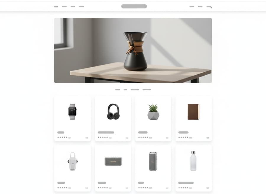 e-Commerce website template