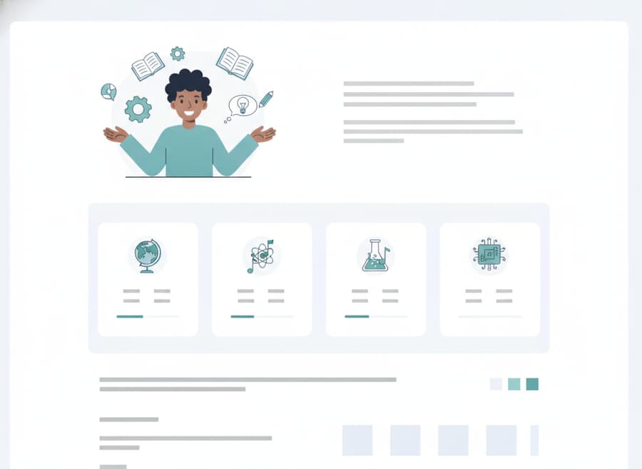 Educational website template