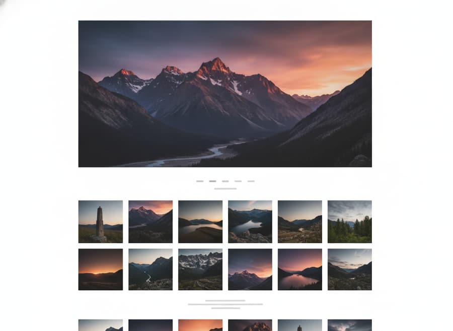 Photography website template